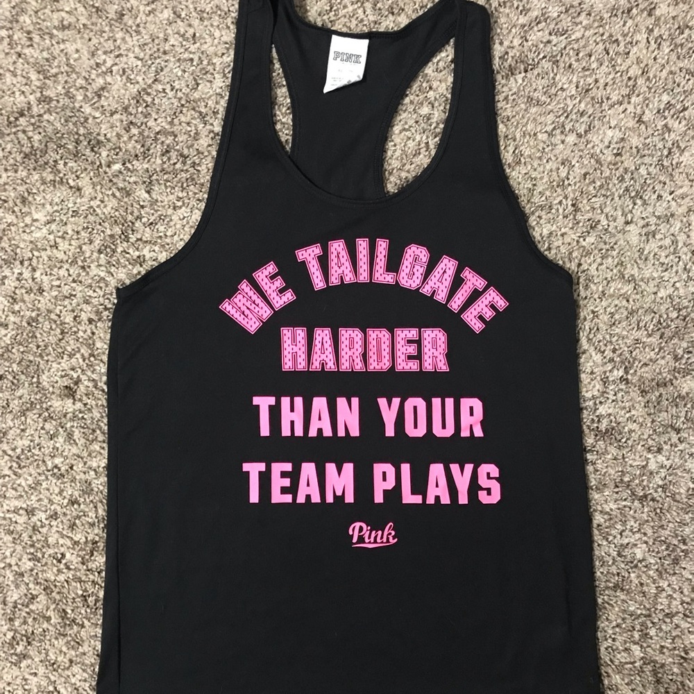 VS pink racer back tank